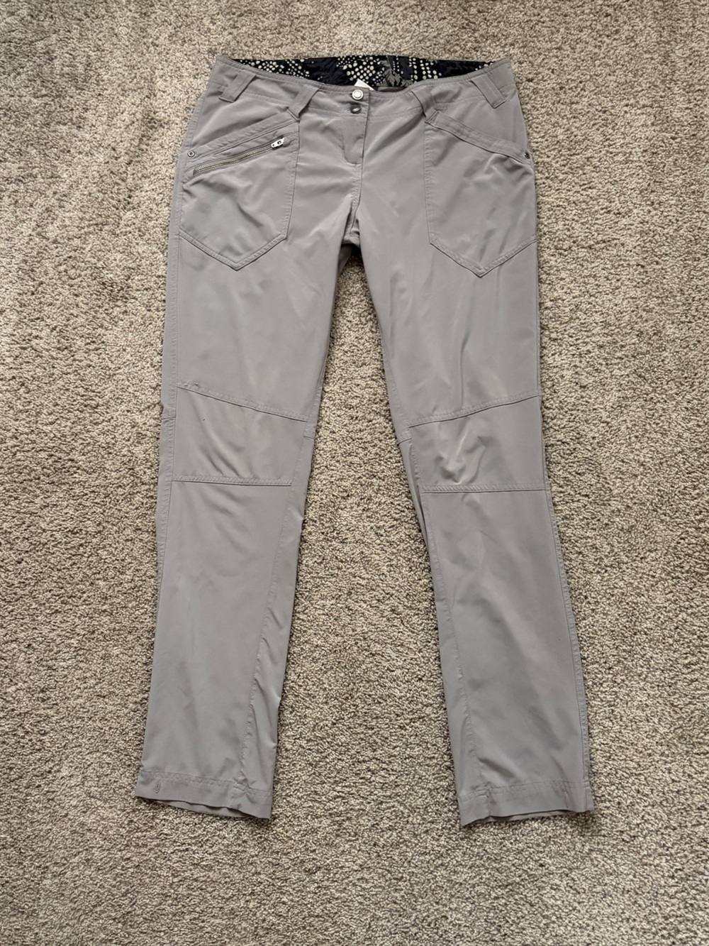 ExOfficio Women’s Light Gray Cargo Pants with Multiple Pockets